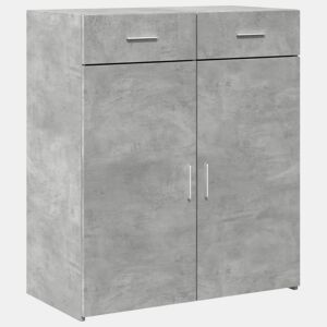 vidaXL Aparador 80x42,5x93 cm derivados de madeira cinzento cimento