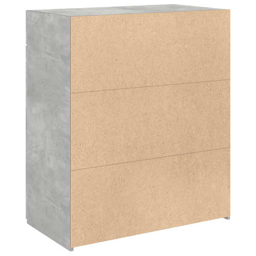 vidaXL Aparador 80x42,5x93 cm derivados de madeira cinzento cimento
