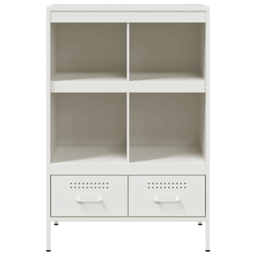 vidaXL Móvel alto 68x39x101,5 cm aço branco vidaXL Móvel alto 68x39x101,5 cm aço branco