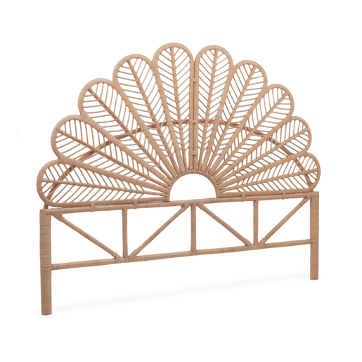 Cabeceira de vime natural, Anggun, 140x6x115 cm