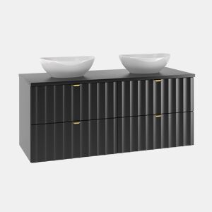 Móvel de toucador duplo 120cm Lexa Preto