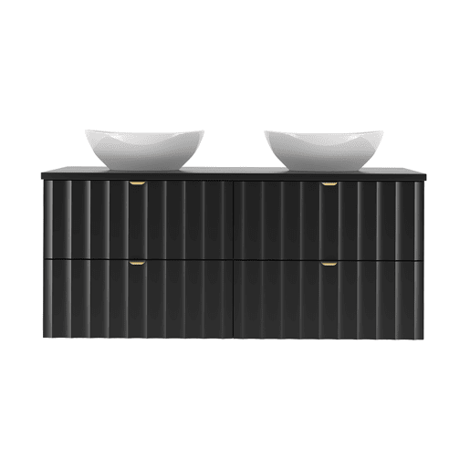 Móvel de toucador duplo 120cm Lexa Preto