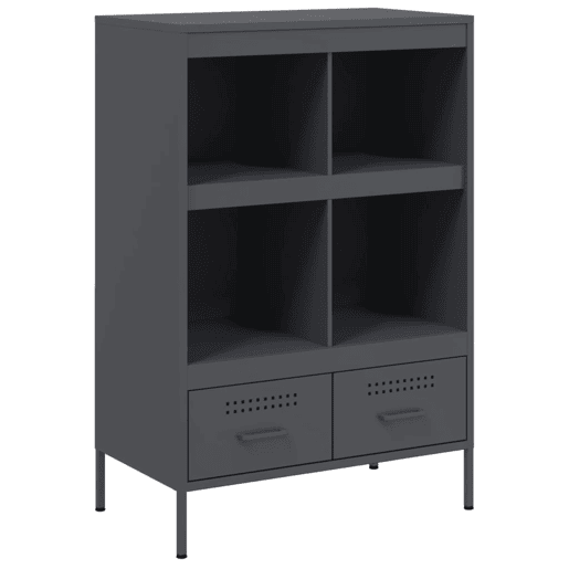 vidaXL Móvel alto 68x39x101,5 cm aço antracite