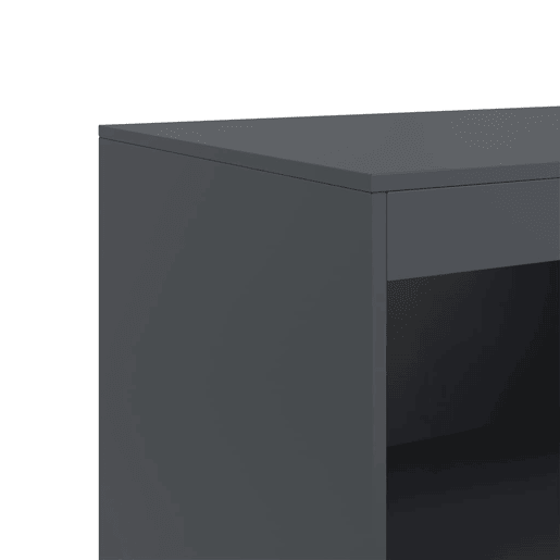 vidaXL Aparador 67x39x107 cm aço antracite
