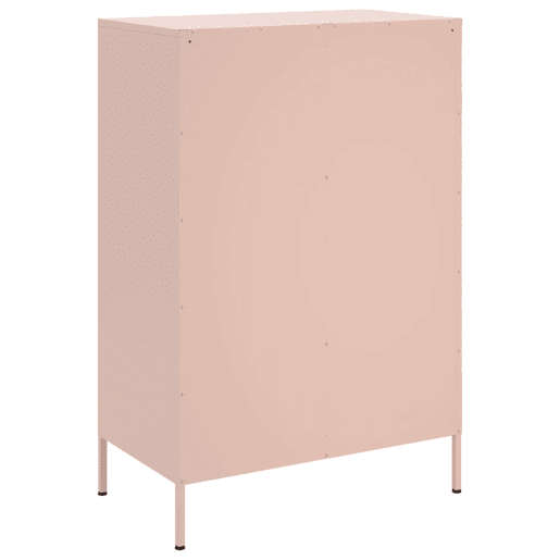 vidaXL Móvel alto 68x39x101,5 cm aço rosa