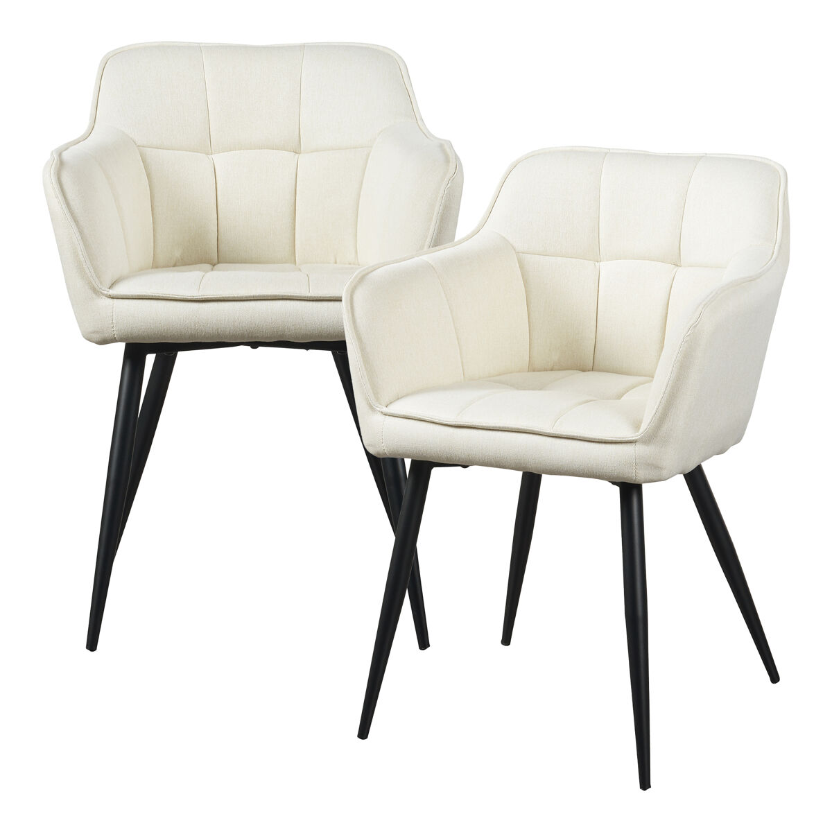Set de 2 sillas de comedor Birmingham con reposabrazos