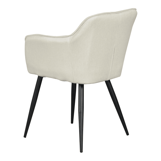 Conjunto de 2 cadeiras de jantar Birmingham com braços 81x57x53 cm - Bege en.casa