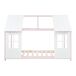 Cama para niños Tostedt en forma de casa con ventanas y colchón 207x97 Cama para niños Tostedt en forma de casa con ventanas y colchón 207x97 Blanco/ Gris