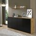 Bufé 4 puertas Aurus Bufé 4 puertas Aurus Negro/ Madera