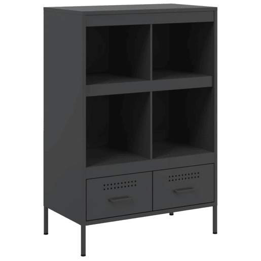 vidaXL Móvel alto 68x39x101,5 cm aço preto