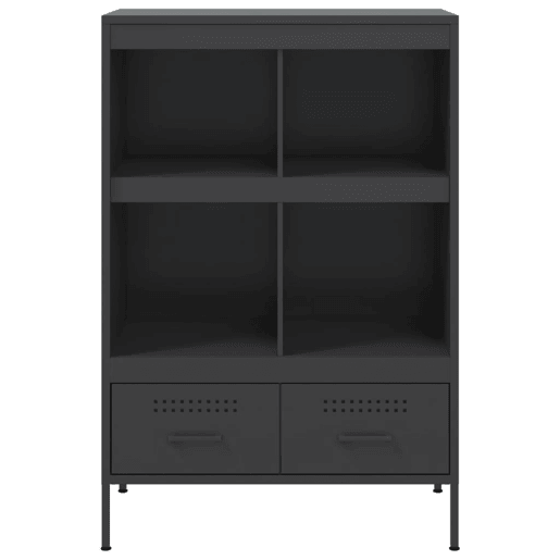 vidaXL Móvel alto 68x39x101,5 cm aço preto