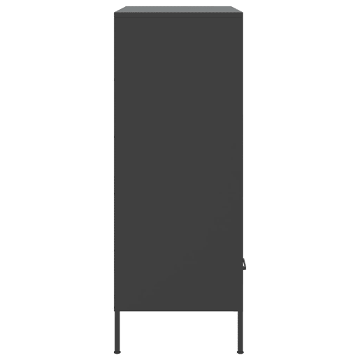 vidaXL Móvel alto 68x39x101,5 cm aço preto