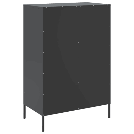 vidaXL Móvel alto 68x39x101,5 cm aço preto