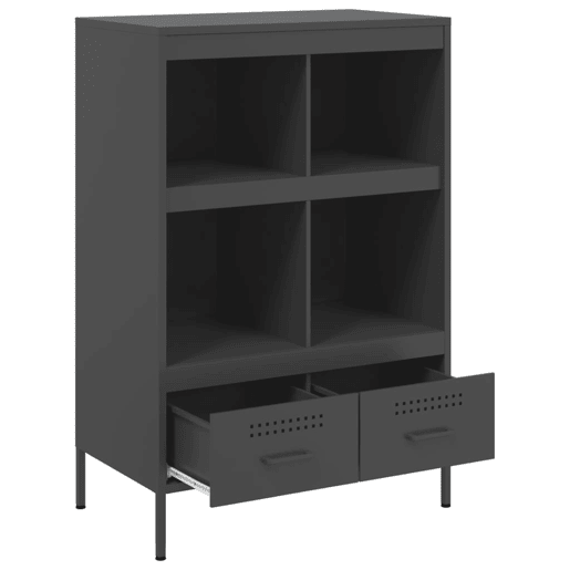 vidaXL Móvel alto 68x39x101,5 cm aço preto