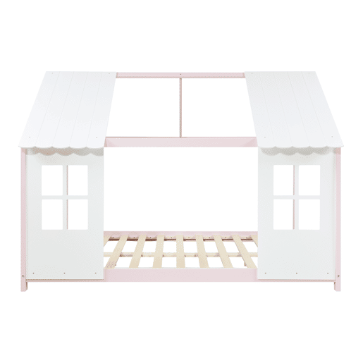 Cama de criança Tostedt com colchão 120x200 cm - RosaBranco en.casa