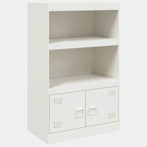 vidaXL Aparador 67x39x107 cm aço branco