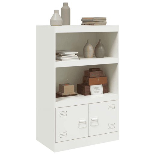 vidaXL Aparador 67x39x107 cm aço branco