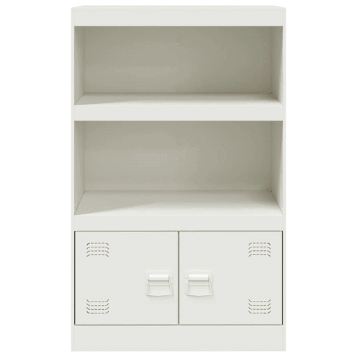 vidaXL Aparador 67x39x107 cm aço branco