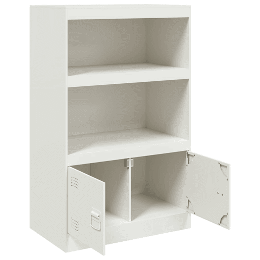 vidaXL Aparador 67x39x107 cm aço branco