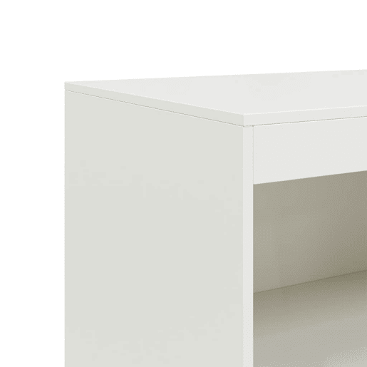 vidaXL Aparador 67x39x107 cm aço branco