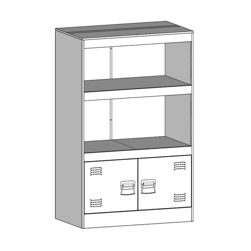 vidaXL Aparador 67x39x107 cm aço branco