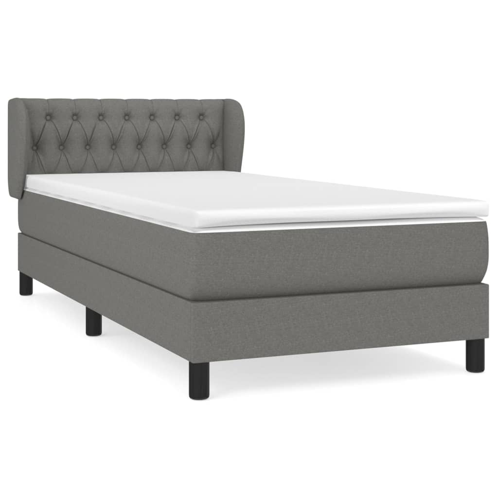 Cama box spring 90x190 Gris Oscuro