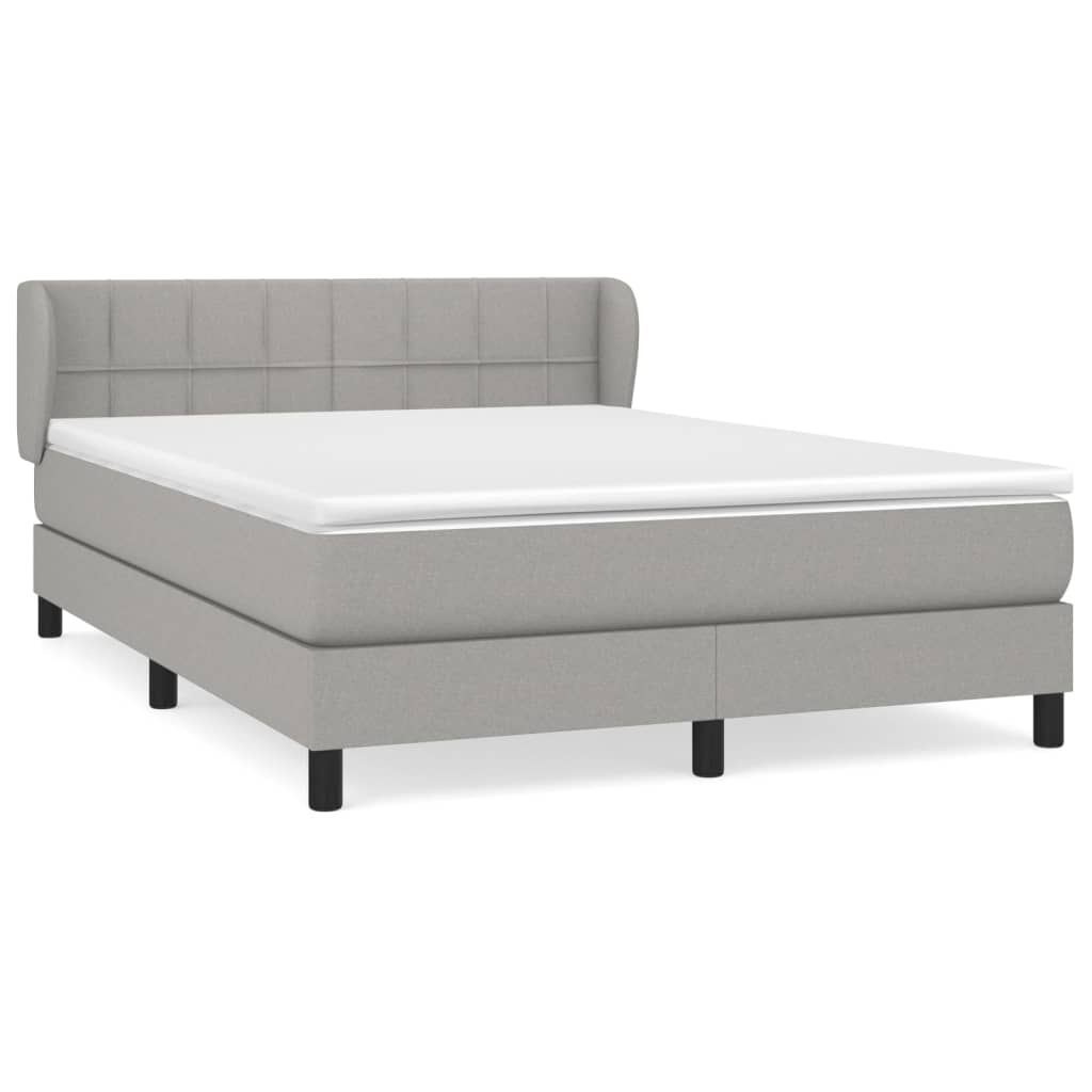 Cama box spring 140x190 Gris