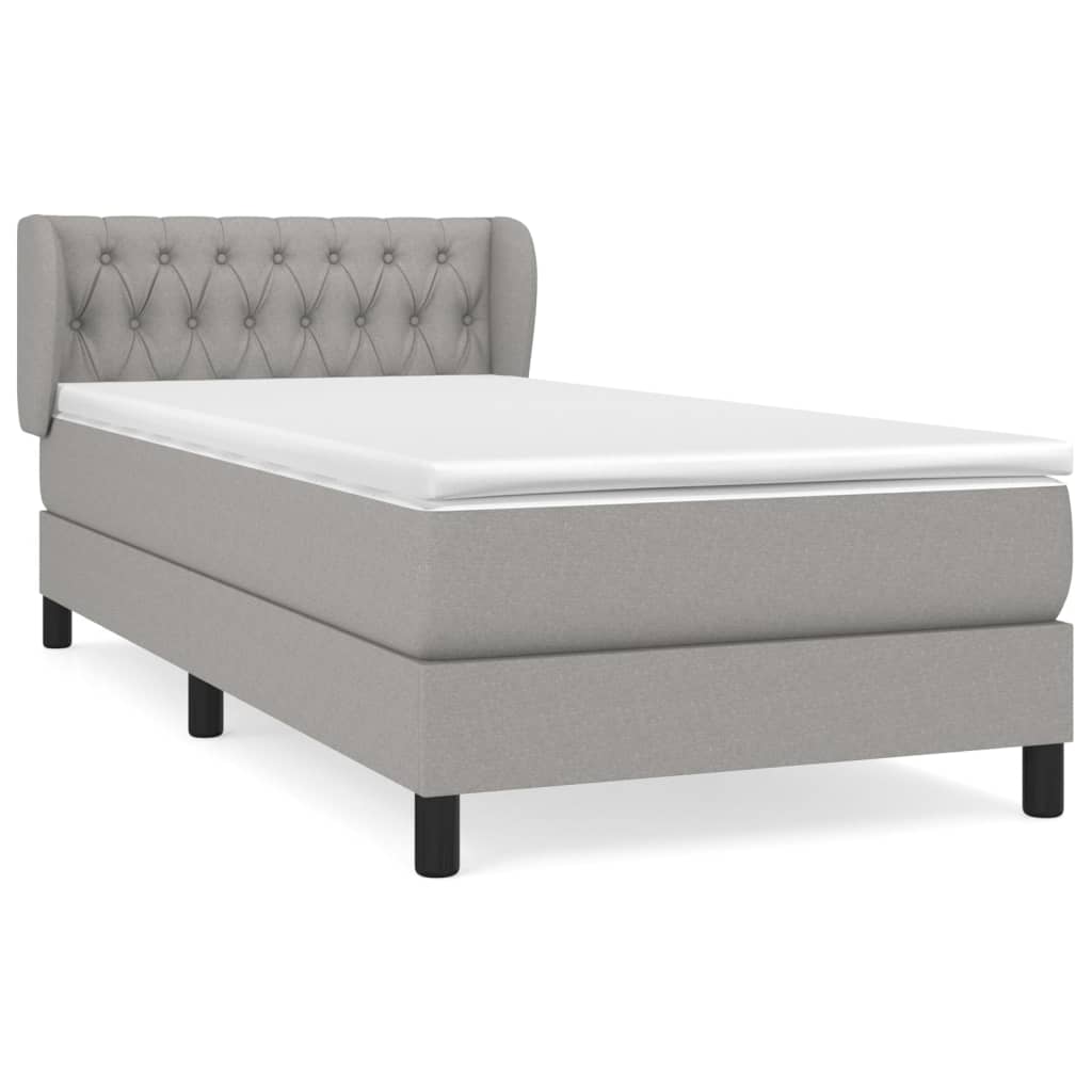Cama box spring 90x190 Gris