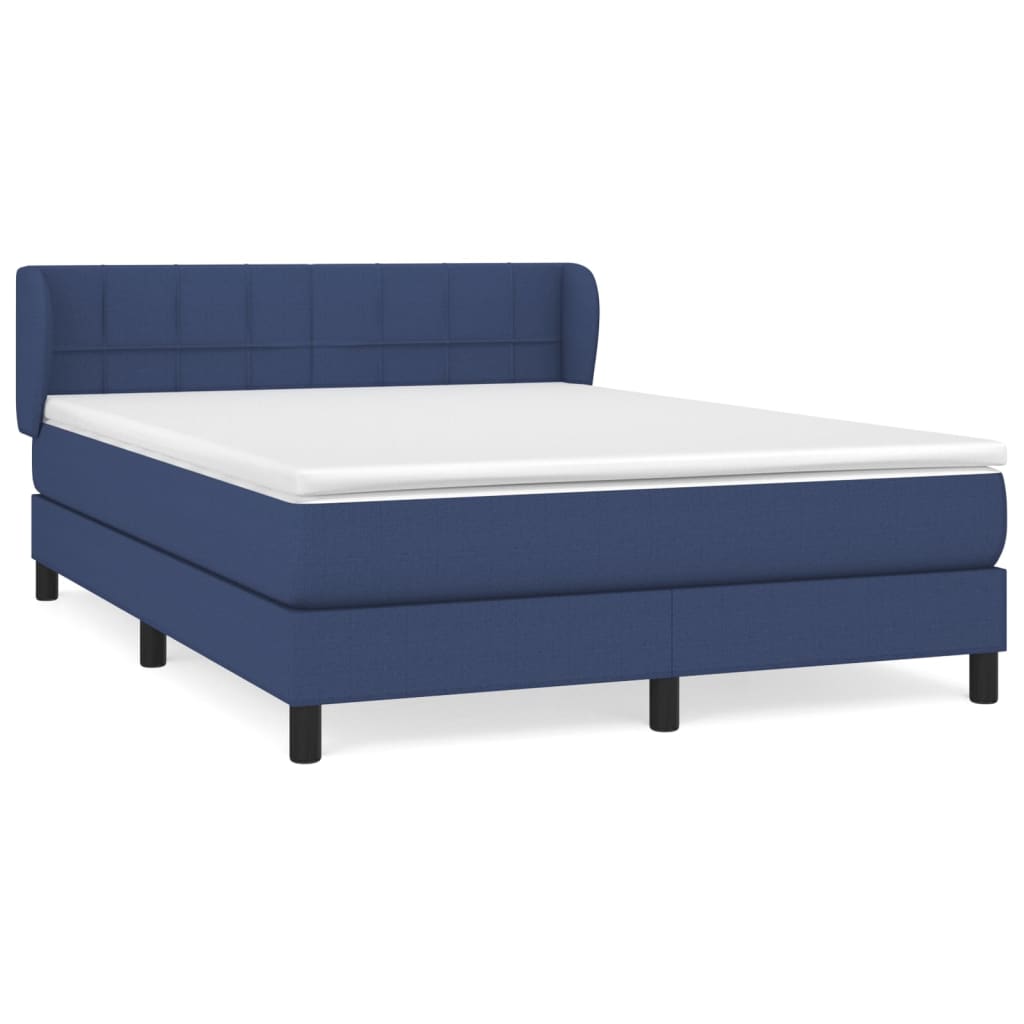 Cama box spring 140x190 Azul
