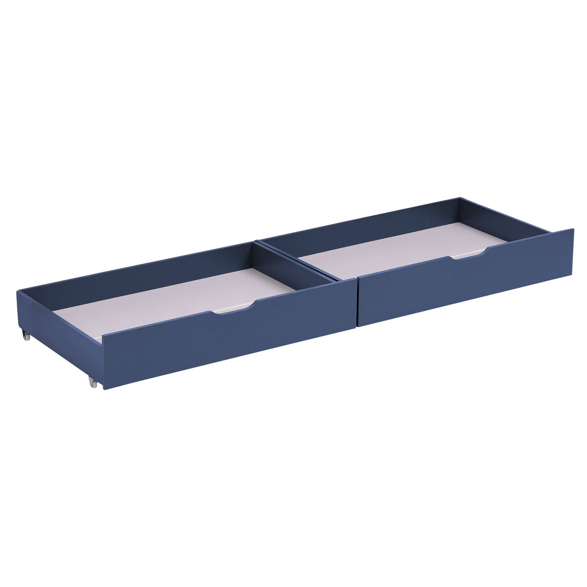 Juego de 2 cajones azul oscuro para guardar bajo la cama