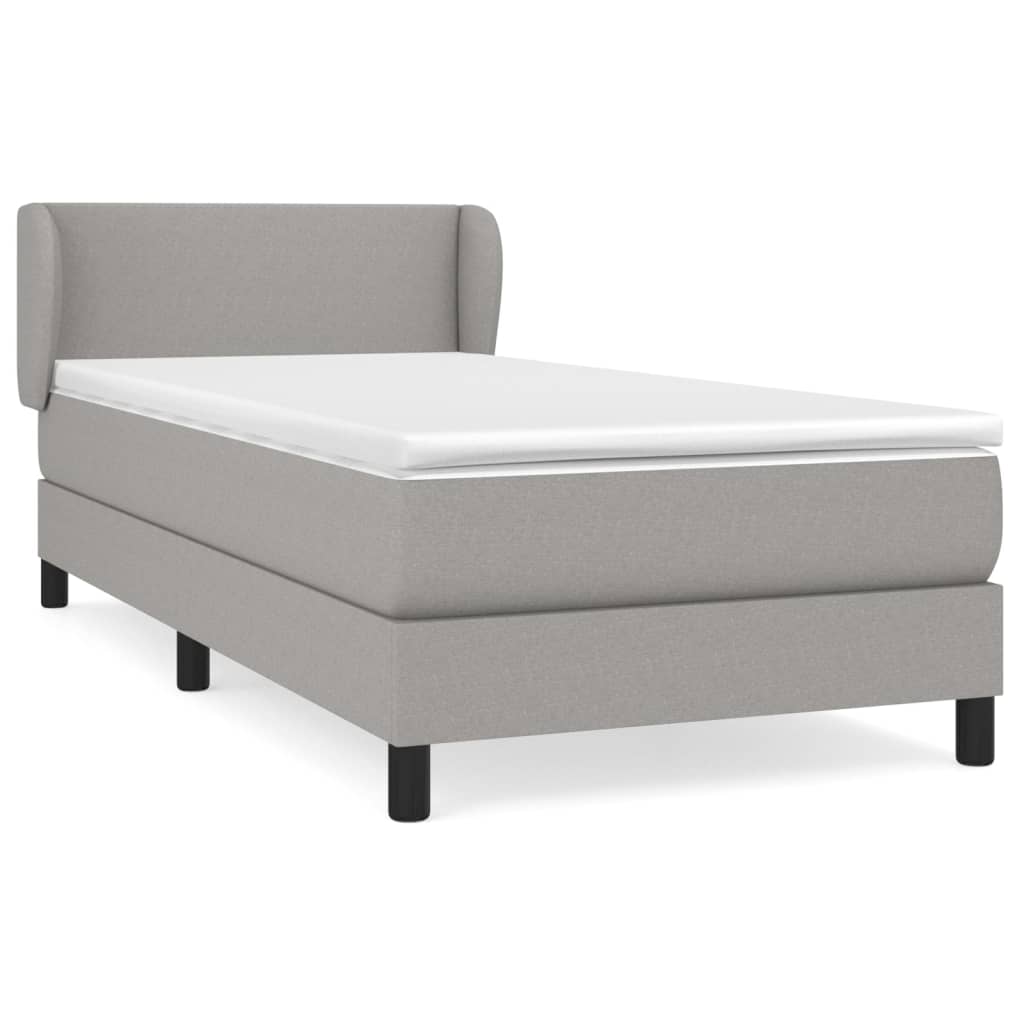 Cama box spring 90x200 Gris