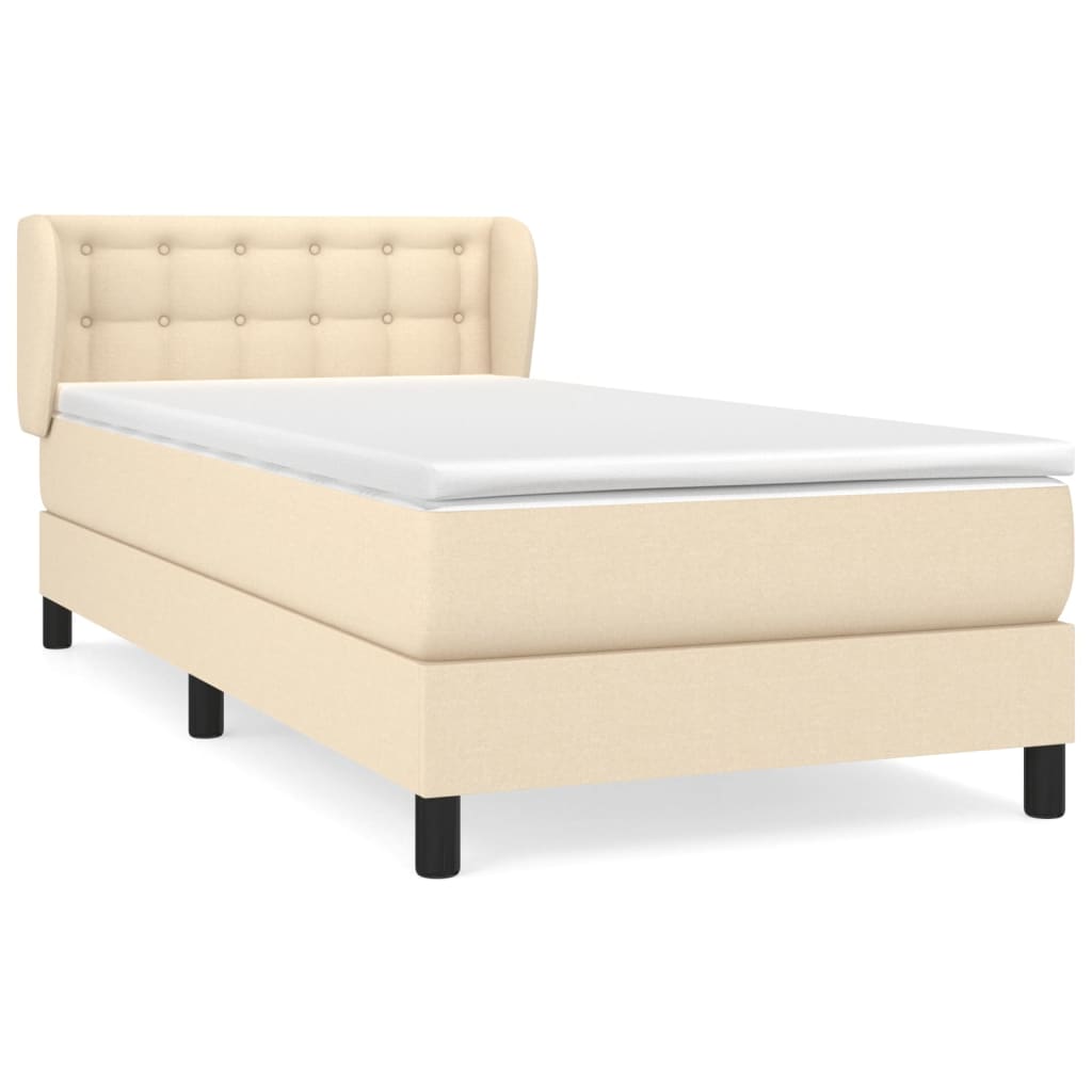Cama box spring 100x200 Crema