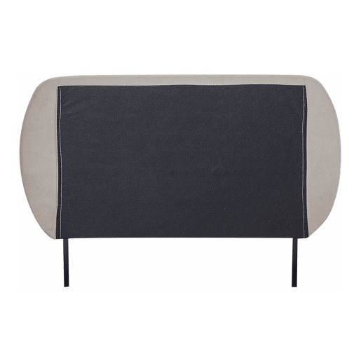 Cama estofada Porvoo com cabeceira de veludo com colchão 90x200cm - Bege en.casa