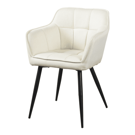 Conjunto de 4 cadeiras de jantar Birmingham com braços 81x57x53 cm - Bege en.casa