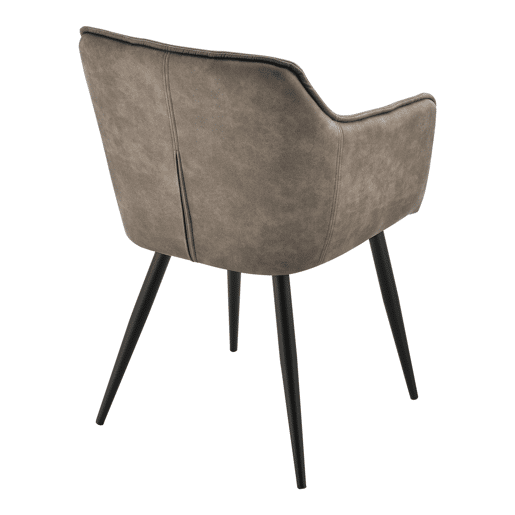 Conjunto de 4 cadeiras de jantar Birmingham com braços 81x57x53 cm - Taupe en.casa