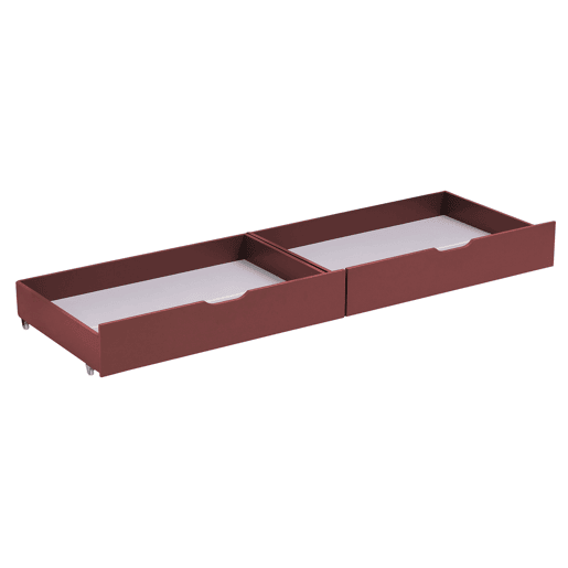 Conjunto de 2 gavetas de arrumação em terracota para a cama