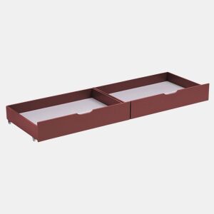Conjunto de 2 gavetas de arrumação em terracota para a cama
