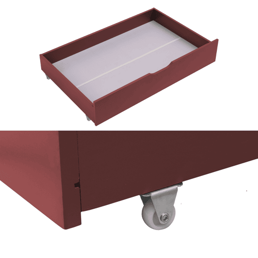 Conjunto de 2 gavetas de arrumação em terracota para a cama