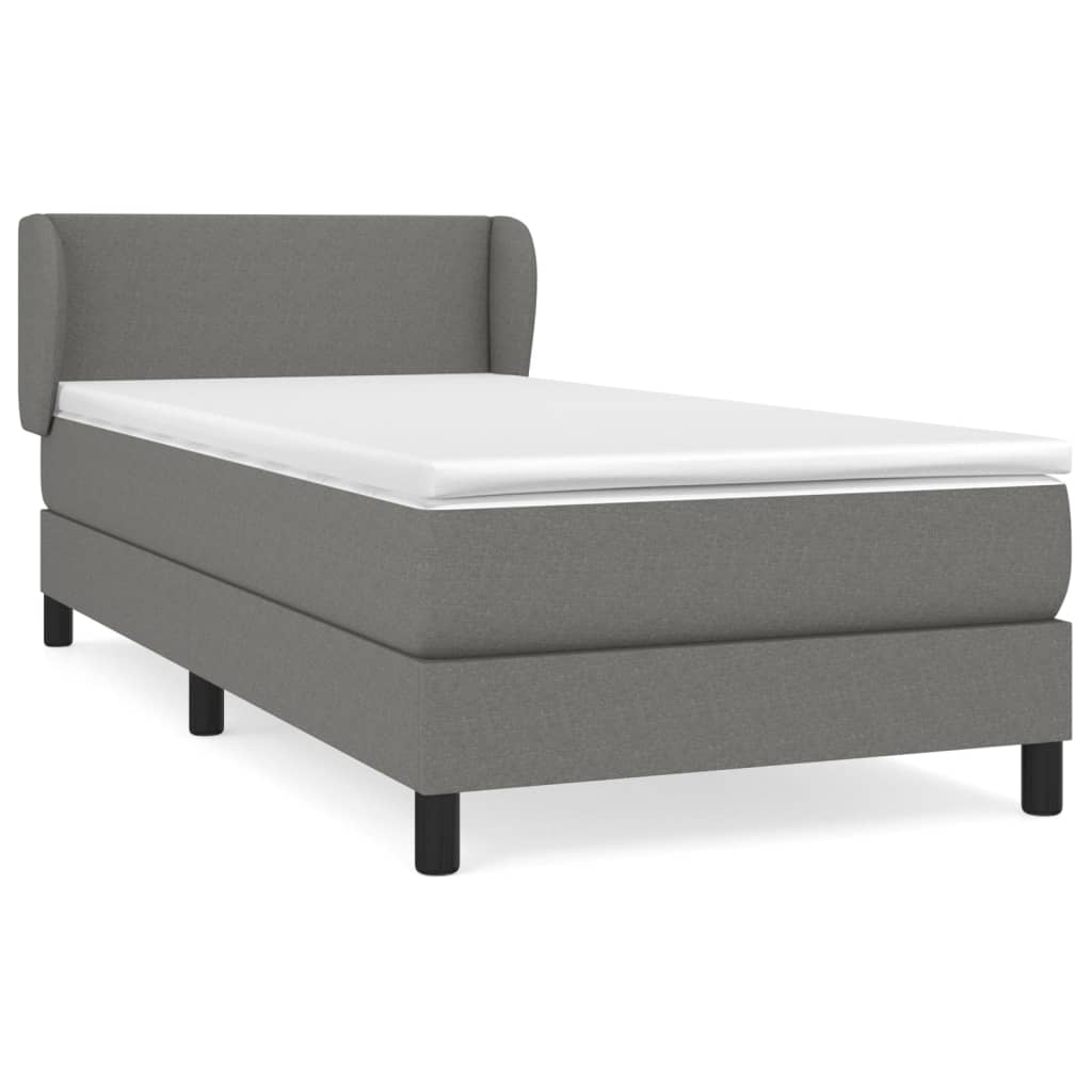 Cama box spring 90x190 Gris Oscuro