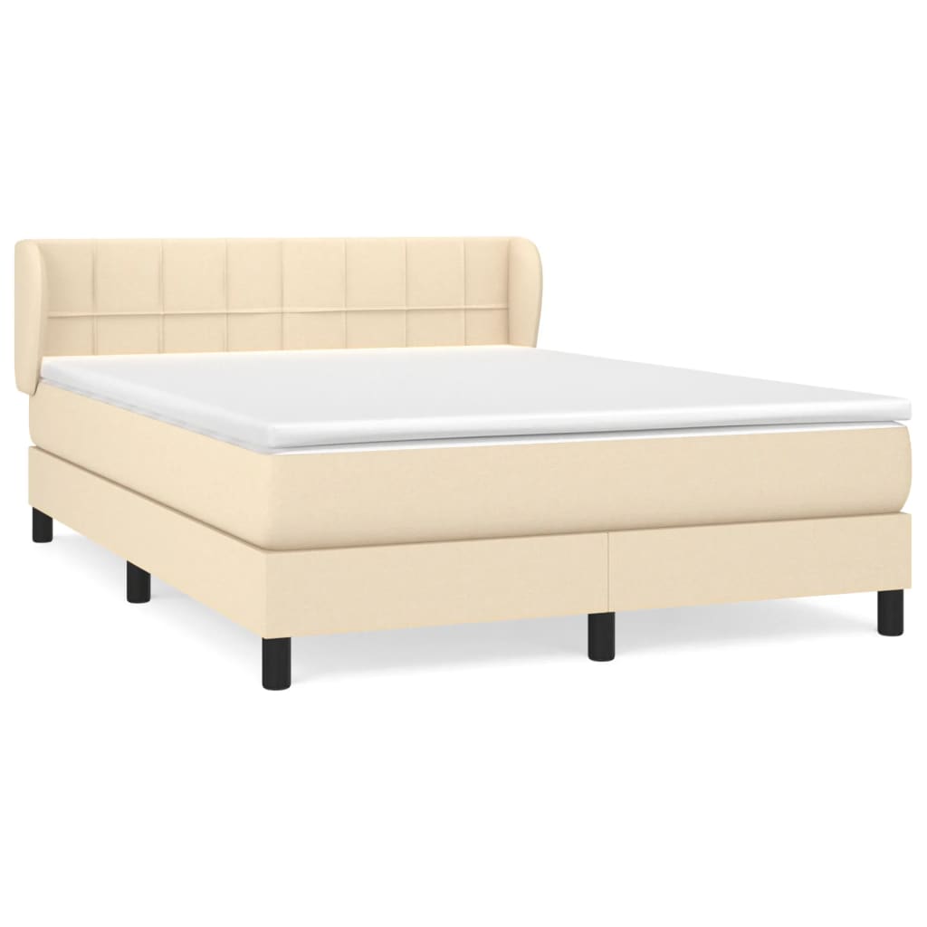 Cama box spring 140x190 Crema