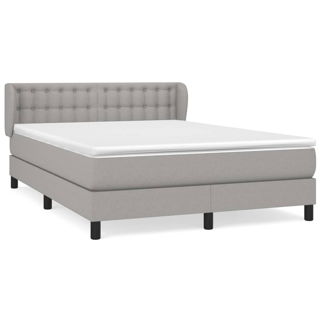 Cama box spring 140x190 Gris