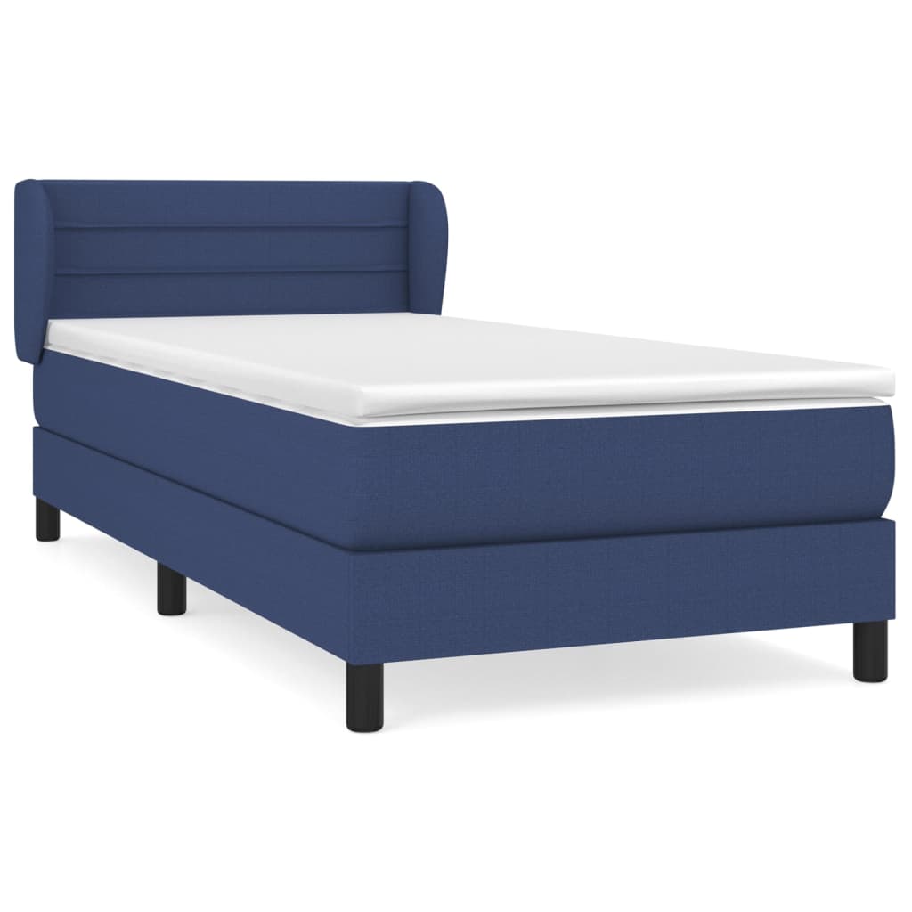 Cama box spring 80x200 Azul