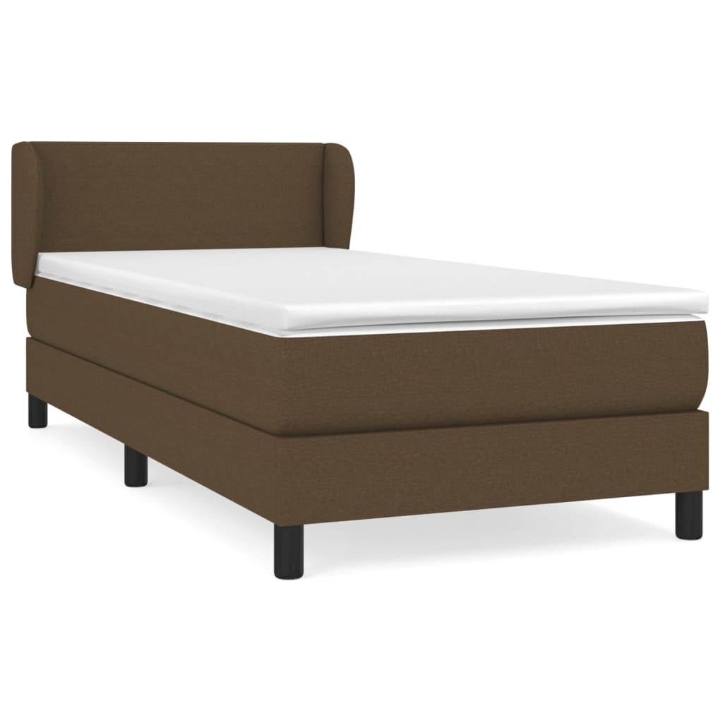 Cama box spring 90x200 Marrón