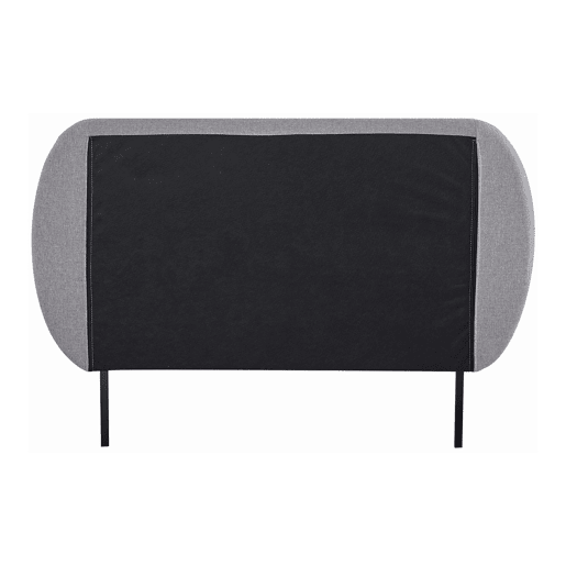 Cama estofada Porvoo com cabeceira têxtil 90x200cm - Cinzento en.casa Cama estofada Porvoo com cabeceira têxtil 90x200cm - Cinzento en.casa