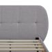 Cama tapizada Porvoo con cabecero somier textil 207x124 Cama tapizada Porvoo con cabecero somier textil 207x124 Gris