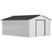 Cobertizo de Jardín Acero Galvanizado Outsunny Cobertizo de Jardín Acero Galvanizado Outsunny Gris
