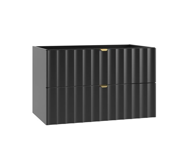 Mueble bajo lavabo 80cm lexa negro