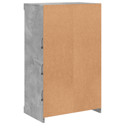 vidaXL Aparador com luzes LED 60,5x37x100 cm cinzento cimento vidaXL Aparador com luzes LED 60,5x37x100 cm cinzento cimento