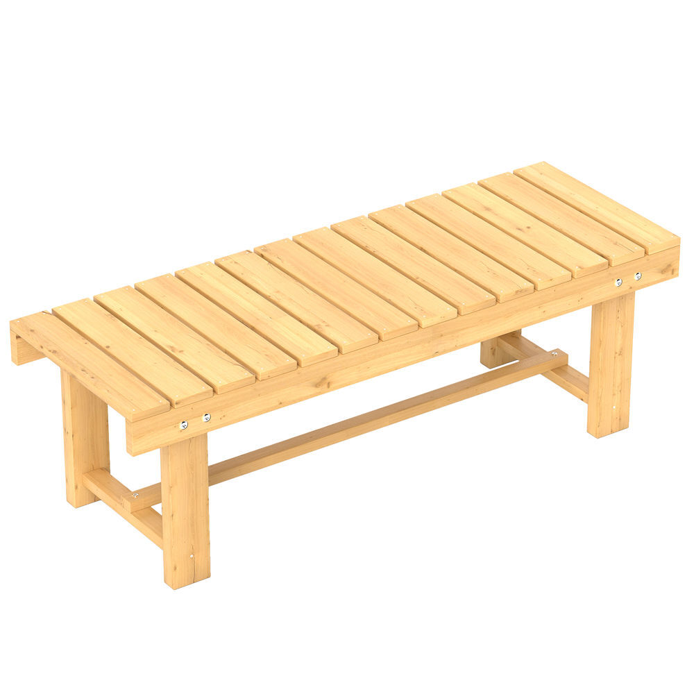 Banco de Jardín Madera de Abeto Outsunny