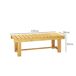 Banco de Jardín Madera de Abeto Outsunny Banco de Jardín Madera de Abeto Outsunny Natural